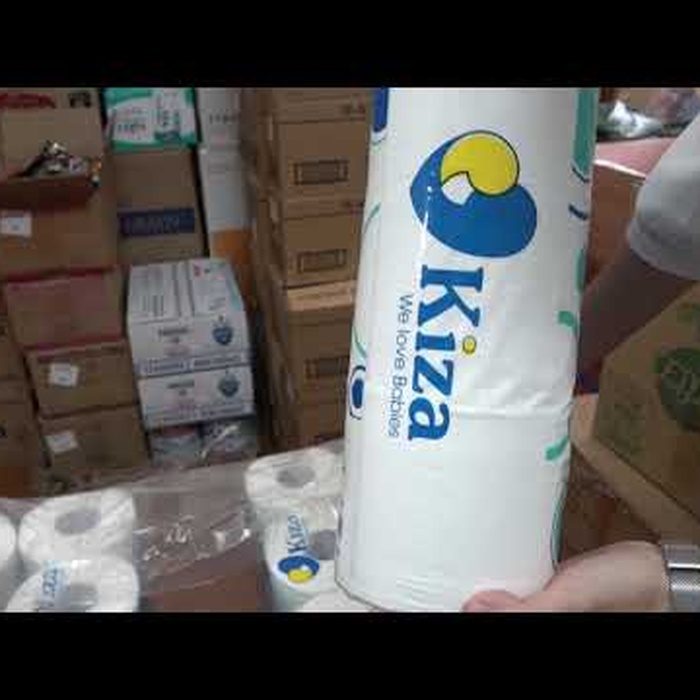 Giấy vệ sinh Kiza 9 cuộn x 3 lớp - video