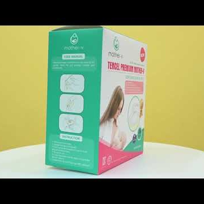 Miếng lót thấm sữa Tencel Premium Mother-V  hộp 36 miếng - video