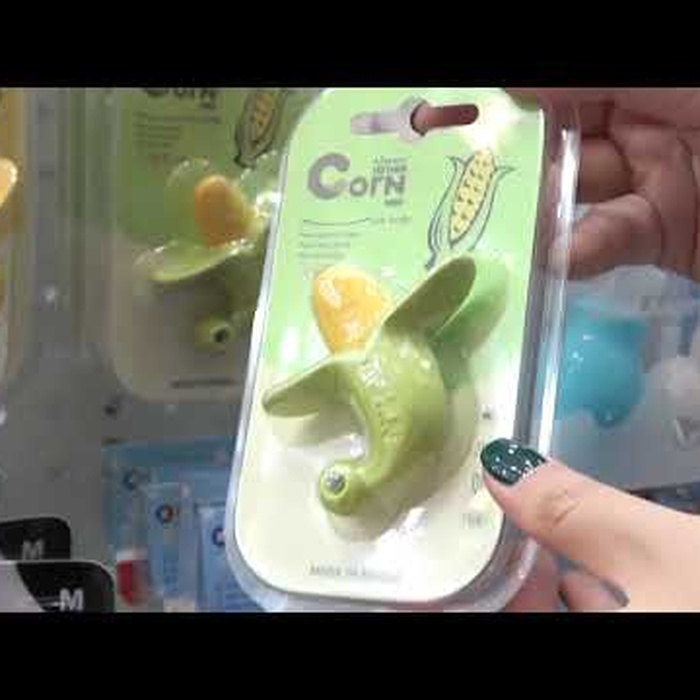 Cắn răng cho bé Social Bean SB.005 hình bắp ngô (nhỏ) - video