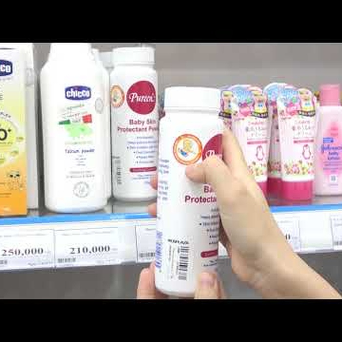 Phấn đặc trị rôm sẩy Pureen 175g - video