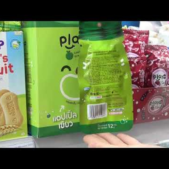 Kẹo the Playmore vị táo xanh gói Zip 18g cho bé 5Y+ - video