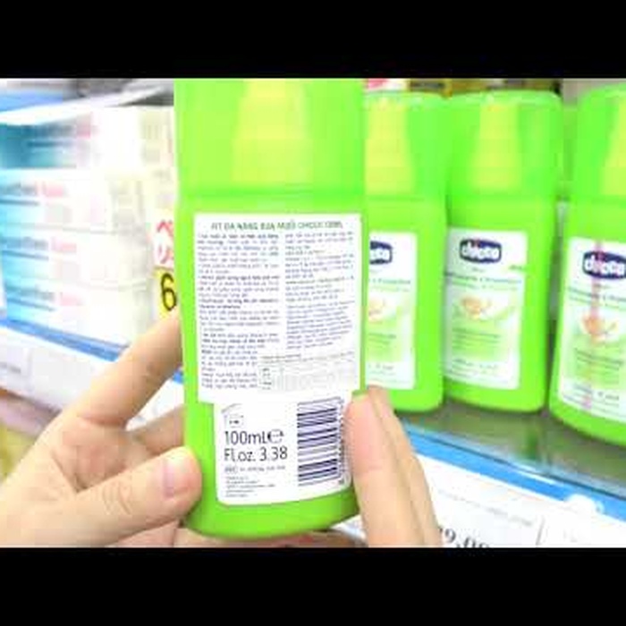 Bình xịt chống muỗi Chicco 100ml  - video