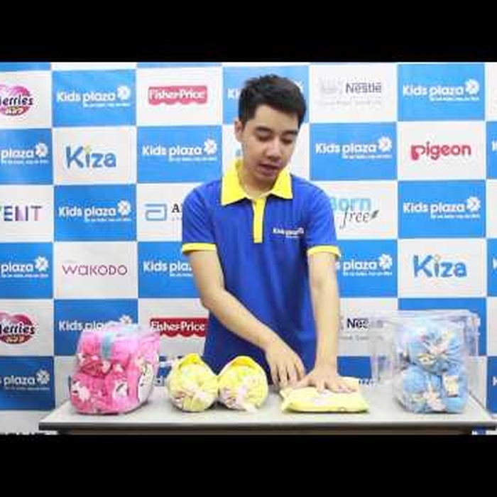 Bộ gối chặn cho bé vỏ đỗ Kiza - video