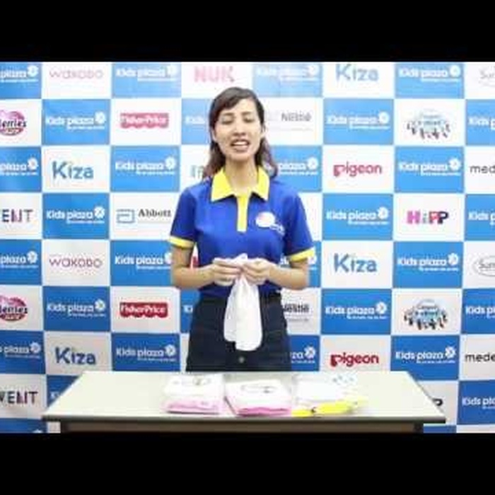 Khăn sữa xuất nhật Kiza 4 lớp - video