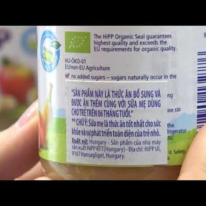 Dinh dưỡng đóng lọ Hipp Chuối mơ 4200 (125g) - video