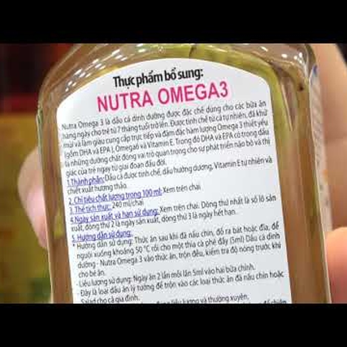 Dầu dinh dưỡng cá hồi Omega 3 240ml - video