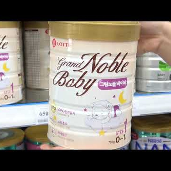 Sữa Grand Noble Baby số 1 (750g) cho bé từ 0-1 tuổi - video