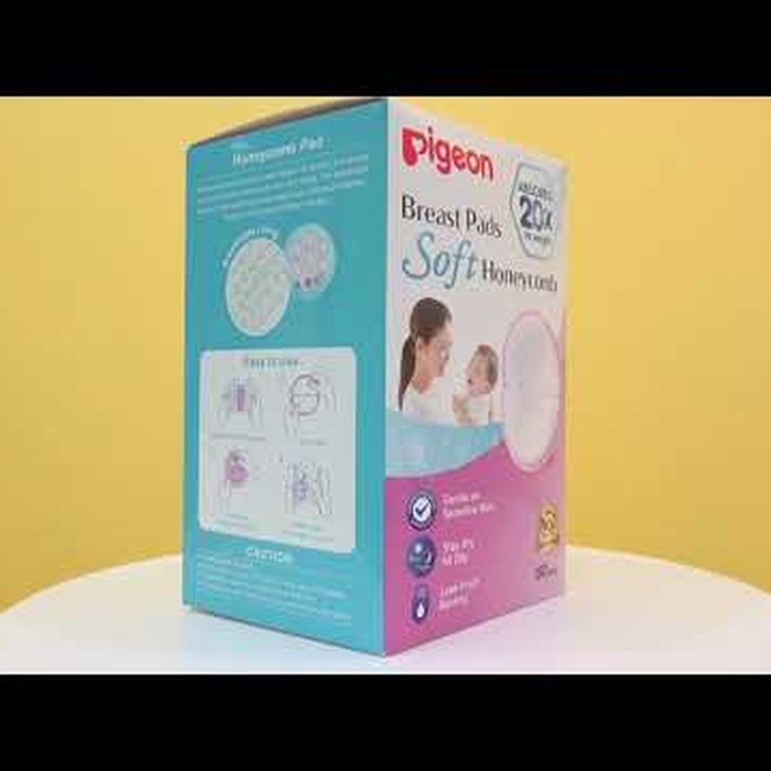 Miếng lót thấm sữa Pigeon 60pcs - video