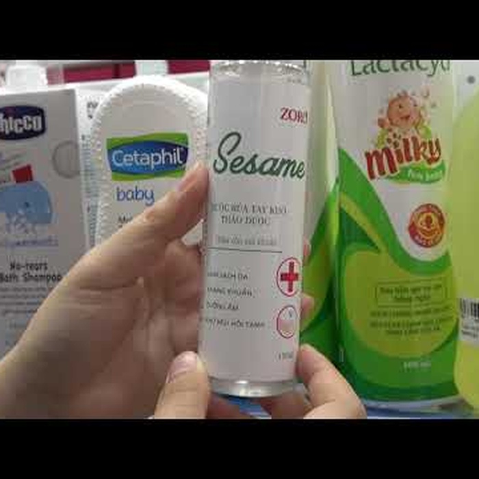 Nước rửa tay khô thảo dược Sesame - video