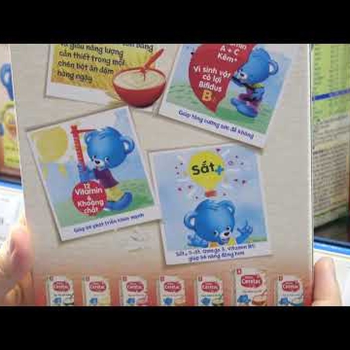 Bột ăn dặm Nestle gà hầm cà rốt cho bé 8M+ 200g - video