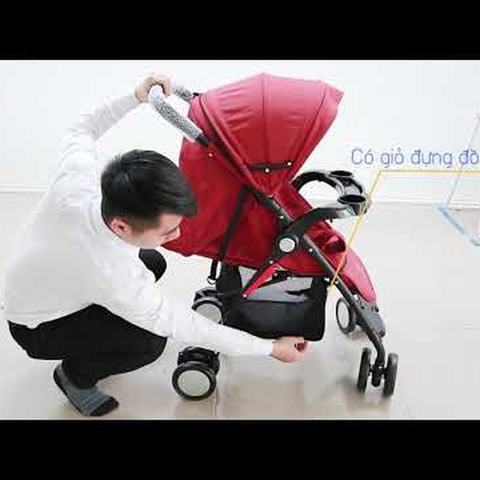 Xe đẩy Mamago Friendly C06 (Đỏ) - video