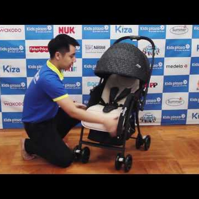 Xe đẩy cho bé Mamago Compact 319 (màu đen) - video