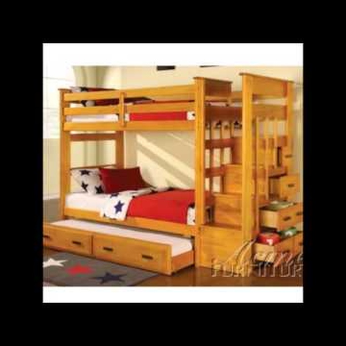 Giường tầng trẻ em Acme Furniture (màu nâu) xuất khẩu Châu Âu - video