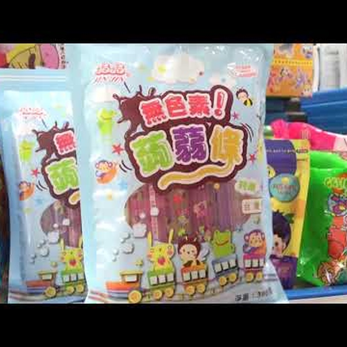 Thạch rau câu vị trái cây Jin Jin Jelly Strip 390g cho bé 1Y+ - video