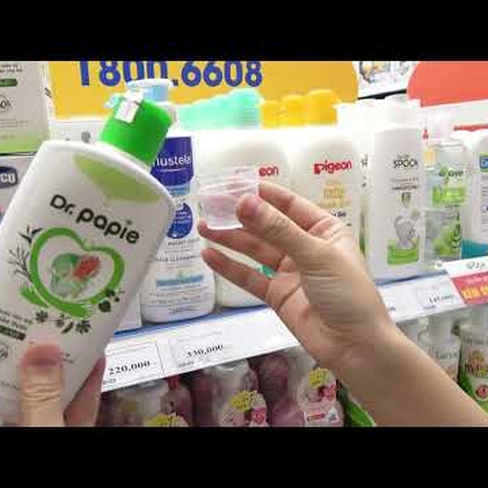 Nước tắm gội thảo dược Dr Papie 230ml - video