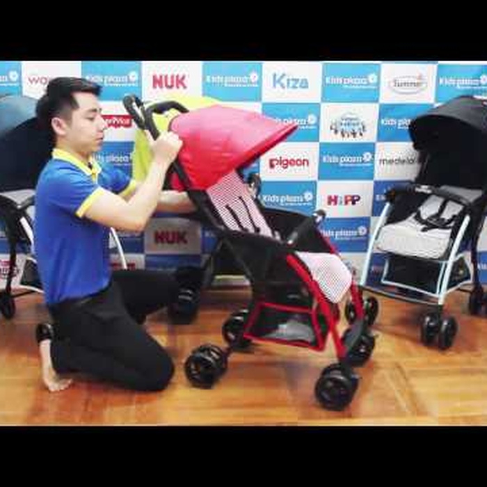 Xe đẩy cho bé Mamago Compact 316 (màu đỏ) - video