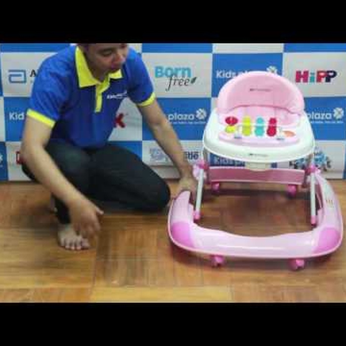 Xe tập đi Mamago cho bé gái màu Pink - video