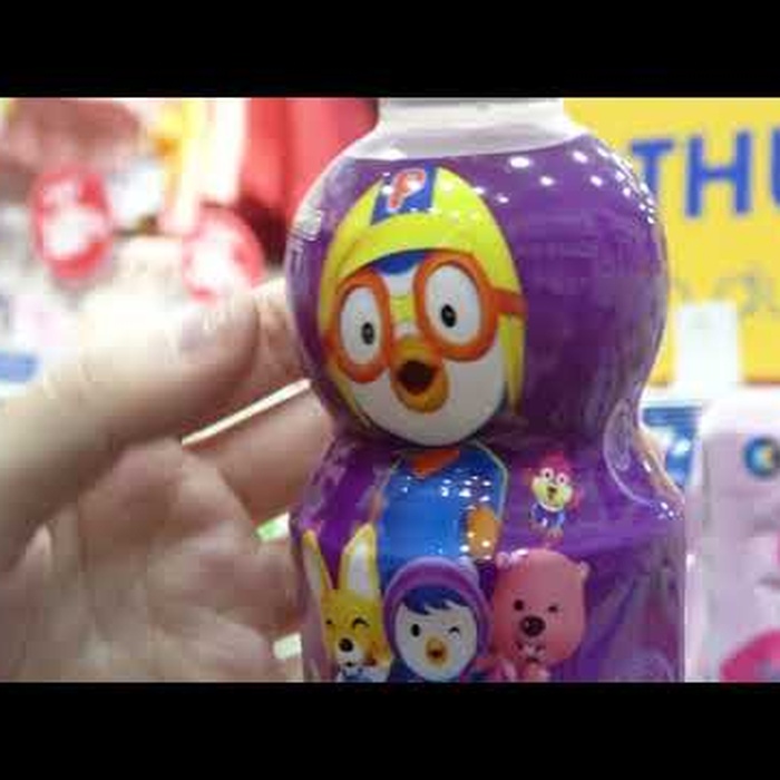 Nước uống pororo hương vị Việt Quất - video