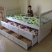 Giường hộp 2 tầng có ngăn kéo Acme GT10W, hàng xuất khẩu Châu Âu - mặt sau