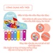 Sét đàn gỗ Xylophone kèm sáo và lục lạc 682-9 - góc nghiêng