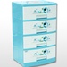 Tủ Nice 4 tầng 4 ngăn Đại Đồng Tiến T1232-4 (Xanh) - góc nghiêng