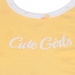 Yếm cho bé sơ sinh 2 mặt Otis KidsPlaza in Cute Girls ND21H (Vàng) - mặt trái