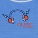 Yếm cho bé sơ sinh 2 mặt Otis KidsPlaza kẻ in JR ND21H (Xanh Dương) - mặt trái