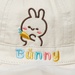 Mũ vành bé gái phủ voan Kidsplaza thêu bunny DN25 (Màu be) - mặt trái