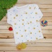 Áo sơ sinh dài tay Kiza in sư tử (Trắng cam) 12-18M - mặt trái