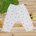 Quần dài sơ sinh Kiza in cá heo (Trắng Xanh) 3-6M - mặt trước