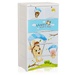 Tủ nhựa Kiza 5 tầng 6 ngăn - mặt trái