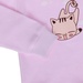 Áo sơ sinh cài vai Kiza cổ 3 phân dày N16 (màu hồng) - mặt sau