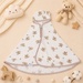 Áo choàng bé gái muslin 2 lớp O!Baby TM26 (0-24M) - mặt trái