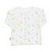Áo dài tay sơ sinh Kiza in hình hươu cao cổ 6-9M (Trắng Vàng) - mặt trái