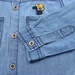 Áo Jeans bé trai dài tay thêu chữ Mamago LN19T - góc nghiêng