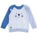 Áo len bé trai dài tay Hello kẻ ngang KidsPlaza ND21D (Xanh Nhạt) - mặt trước