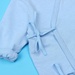Áo sơ sinh buộc dây cài chéo tay dài Mamago vera K19 (Xanh) - mặt phải