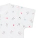 Áo sơ sinh Kiza cộc in hình thỏ (Trắng hồng) 0-3M - góc nghiêng