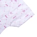 Áo sơ sinh tay ngắn cài giữa IQ BaBy (Trắng Hồng) - mặt trái