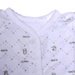 Áo sơ sinh tay ngắn cài giữa IQ BaBy (Trắng xanh) - mặt trái