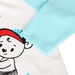 Áo tay dài bé trai in chú gấu lướt ván Mamago (xanh) - góc nghiêng