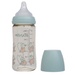 Bình sữa Moyuum Ogu Ogu xanh 270ml - mặt sau