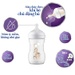 Bình sữa mô phỏng tự nhiên hình hươu Avent 260ml SCY903.66 - mặt phải