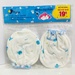 Bao tay chân Kiza in hình cá heo IQ24 (Trắng xanh) - mặt trái