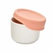 Bát ăn bằng sứ Moyuum cao cấp có nắp đậy (Đỏ cam) - mặt trước