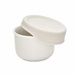 Bát ăn bằng sứ Moyuum cao cấp có nắp đậy (Ghi) - mặt trước