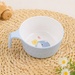 Bát ăn cho bé Mamago Blue Whale 1 tay cầm 145g - mặt trước