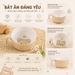 Bát ăn cho bé Mamago Cute Bear 1 tay cầm 145g - mặt sau