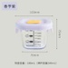 Bát thủy tinh ăn dặm có nắp Silicone 180ml AC - Có vạch chia (Màu ngẫu nhiên) - hình 7