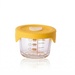 Bát thủy tinh ăn dặm có nắp Silicone 120ml AC - mặt trái